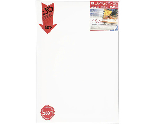 Keilrahmen Sparset 50x70, 40x50 und 30x40 Zentimeter
