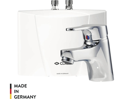 Kleiner Durchlauferhitzer mit Armatur