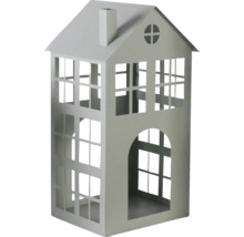 Lanterne décorative en métal en forme de maison