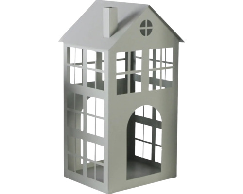 Lanterne décorative en métal en forme de maison