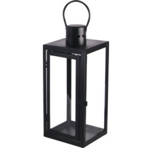 Lanterne décorative en métal et verre avec poignée