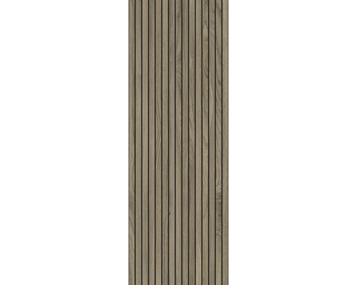 Panneau en bois avec des lamelles verticales pour l'aménagement des murs et des plafonds