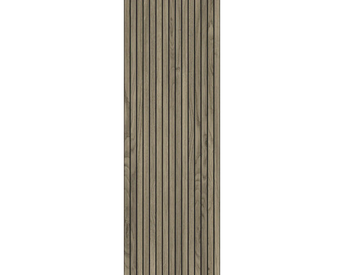 Panneau acoustique avec lamelles en bois pour la décoration murale