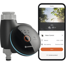 Gardena Smart Water Control avec son application smartphone associée pour le contrôle de l'arrosage du jardin