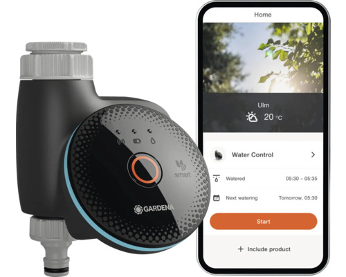 Gardena Smart Water Control avec son application smartphone associée pour le contrôle de l'arrosage du jardin