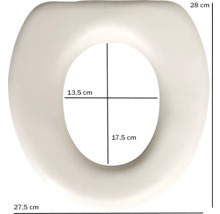 Abattant WC avec dimensions