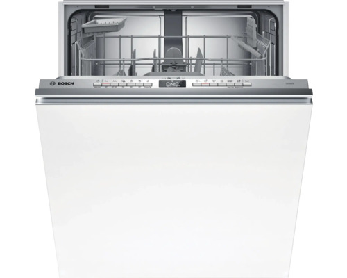 Lave-vaisselle Bosch ouvert avec panneau de commande.