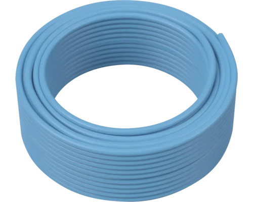 Conducteur H07 V-U 1x2.5 mm², 100 m bleu Tuyau chauffant enroulé