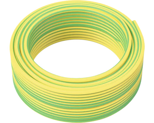 Fil T 2,5 mm2 vert-jaune 100 m Bande de terre en forme d'anneau