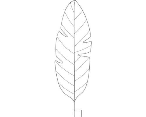 Dekorative Blattfigur aus Metall
