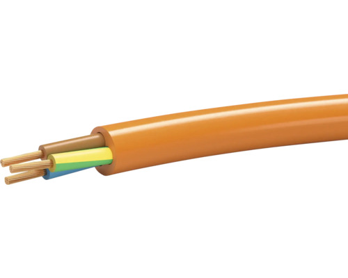 Câble électrique avec trois conducteurs et gaine