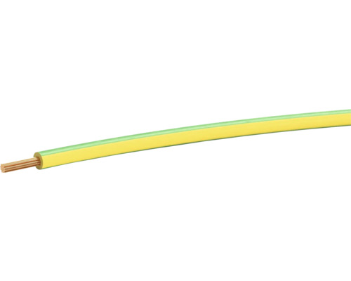 Câble de terre avec conducteur en cuivre et isolation