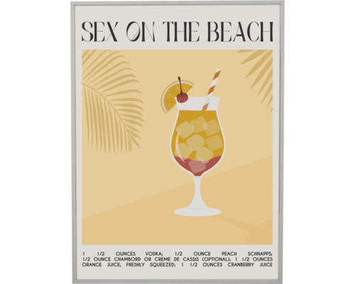 Grafik mit Cocktailrezept Sex on the Beach
