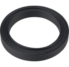 Schwarzes Erdkabel aufgerollt