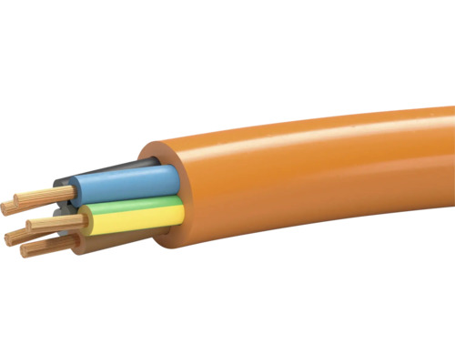 Câble électrique à cinq conducteurs avec isolation
