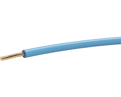 Fil T 2.5 mm² bleu clair 50 m Fil conducteur isolé