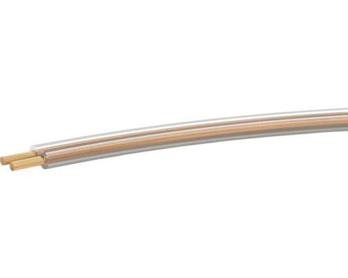 Câble pour haut-parleur LS HF 2x4 mm2 transparent 10 m Câble de haut-parleur à deux conducteurs