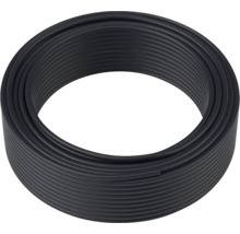 Schwarzes Leerrohr aufgerollt