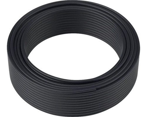 Schwarzes Leerrohr aufgerollt