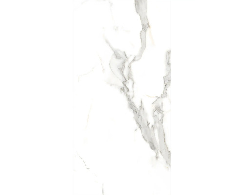 Weisse Fliese mit Marmormuster