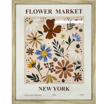 Gerahmtes Wandbild Blumenmarkt New York
