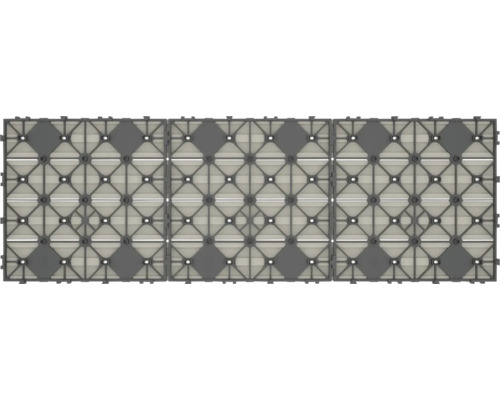 Dalles de terrasse en plastique, connectées