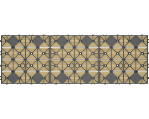 Verbundfliesen aus Kunststoff mit Holzstruktur