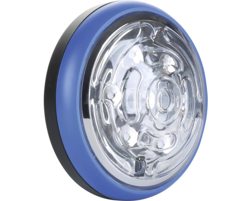 Runde LED-Lampe mit blauem Rand