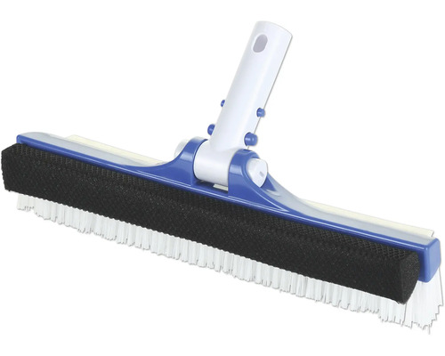 Brosse de piscine avec brosses et éponge pour le nettoyage de piscine