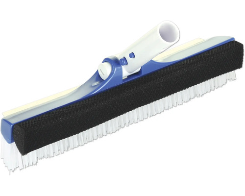 Brosse de piscine avec éponge et poils