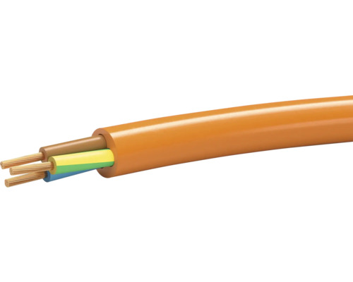 Elektrokabel mit drei Adern und Ummantelung