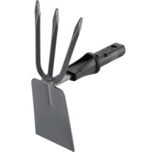 Griffe de jardin avec pelle triangulaire pour le travail du sol