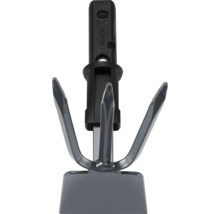 Ancre de sol en métal avec trois dents et une poignée en plastique