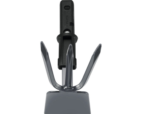 Ancre de sol en métal avec trois dents et une poignée en plastique