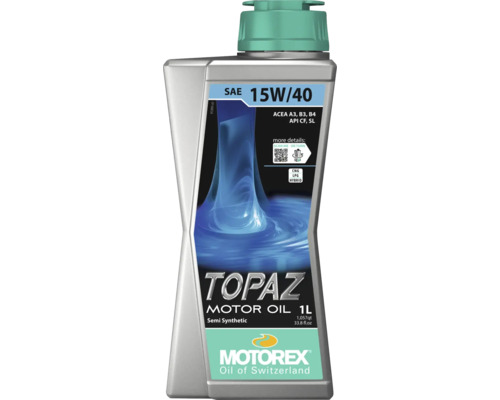 Huile moteur Motorex Topaz 15W/40, 1 litre