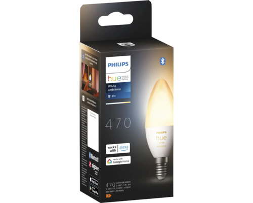 Ampoule Philips Hue White Ambiance E14 dans son emballage