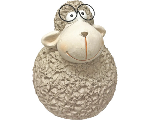 Dekofigur Schaf mit Brille