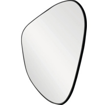 Unregelmäßiger Spiegel mit schwarzem Rahmen