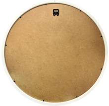 Verso d'un cadre photo rond avec dispositif de suspension