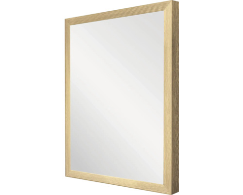 Rechteckiger Spiegel mit Holzrahmen