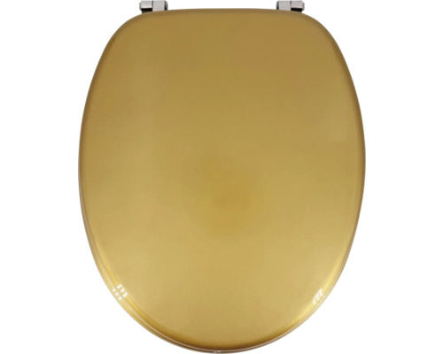 Abattant de WC en plastique avec ferrures métalliques