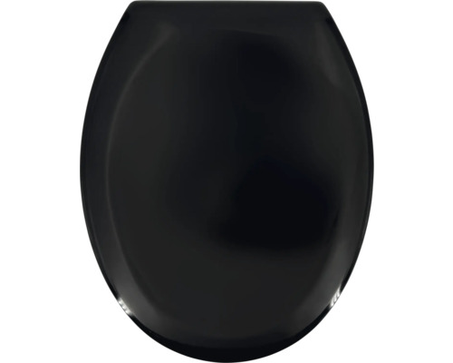 WC-Sitz Adob Limone schwarz Toilettensitz in ovaler Form