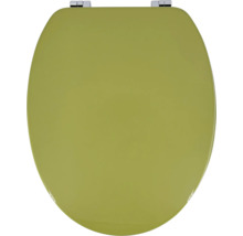 Abattant de WC en bois avec charnières chromées