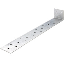 Connecteur d'angle perforé en métal pour constructions en bois