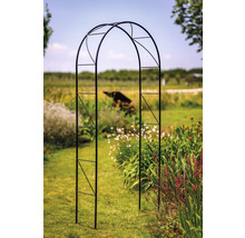 Arche de jardin en métal dans le jardin