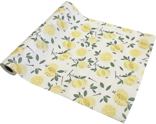 Dekofolie mit Zitronenmuster auf Rolle
