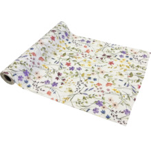 Tischdecke mit Blumenmuster auf einer Rolle
