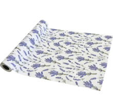 Dekorfolie mit Lavendelmuster auf einer Rolle