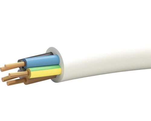 Câble d'appareil TD 5x1,5 mm2 blanc 70 m Câble électrique multiconducteur avec conducteurs en cuivre et isolation