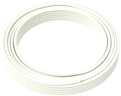 Câble d'appareil TD 2x1 mm2 blanc 10 m Moulure décorative blanche enroulée